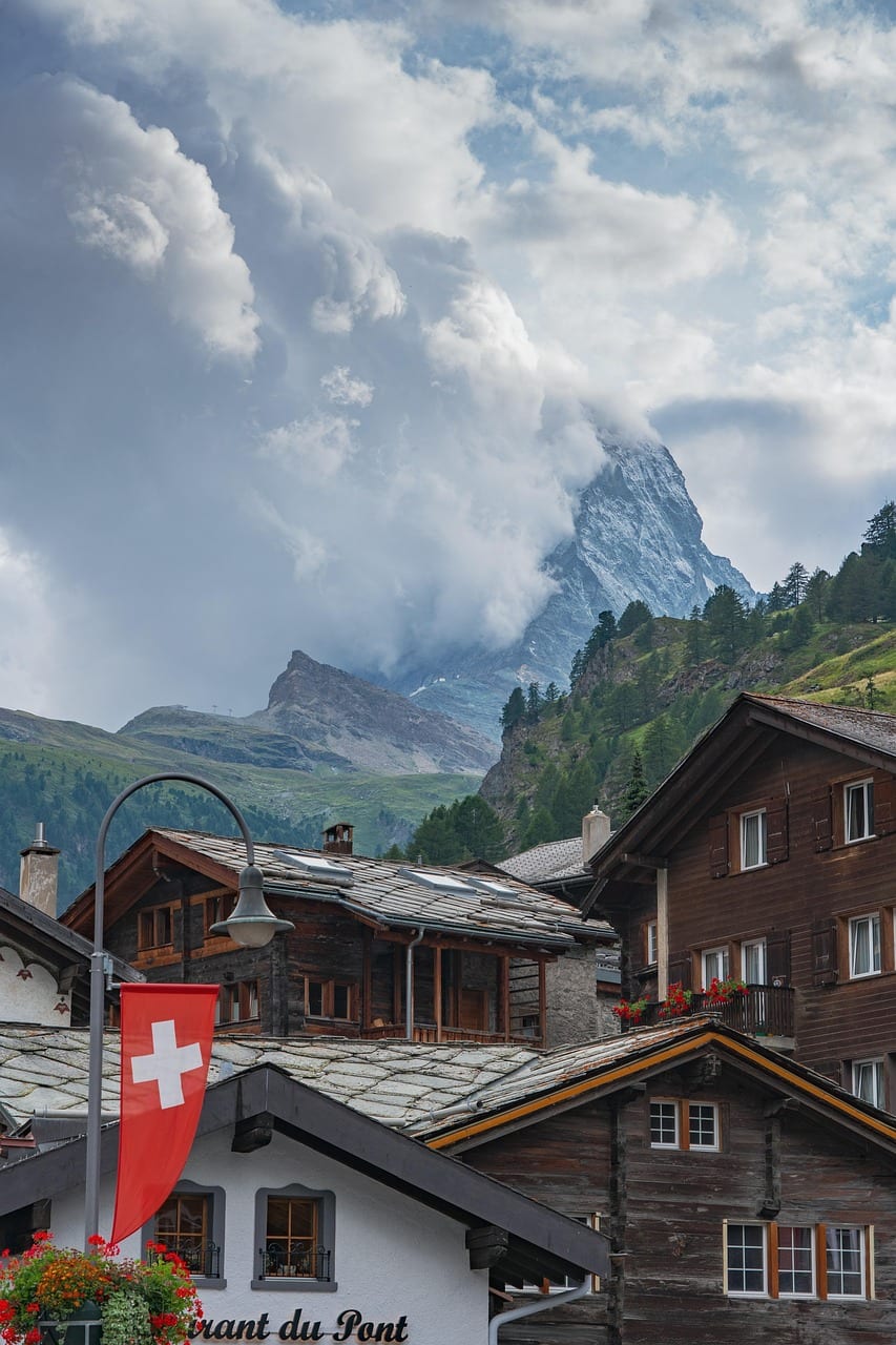 mountain, village, houses, alps, nature, valais, zermatt, matterhorn, switzerland, switzerland, switzerland, switzerland, switzerland, switzerland